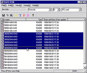 PC Card Read Software SOFT-PCR E